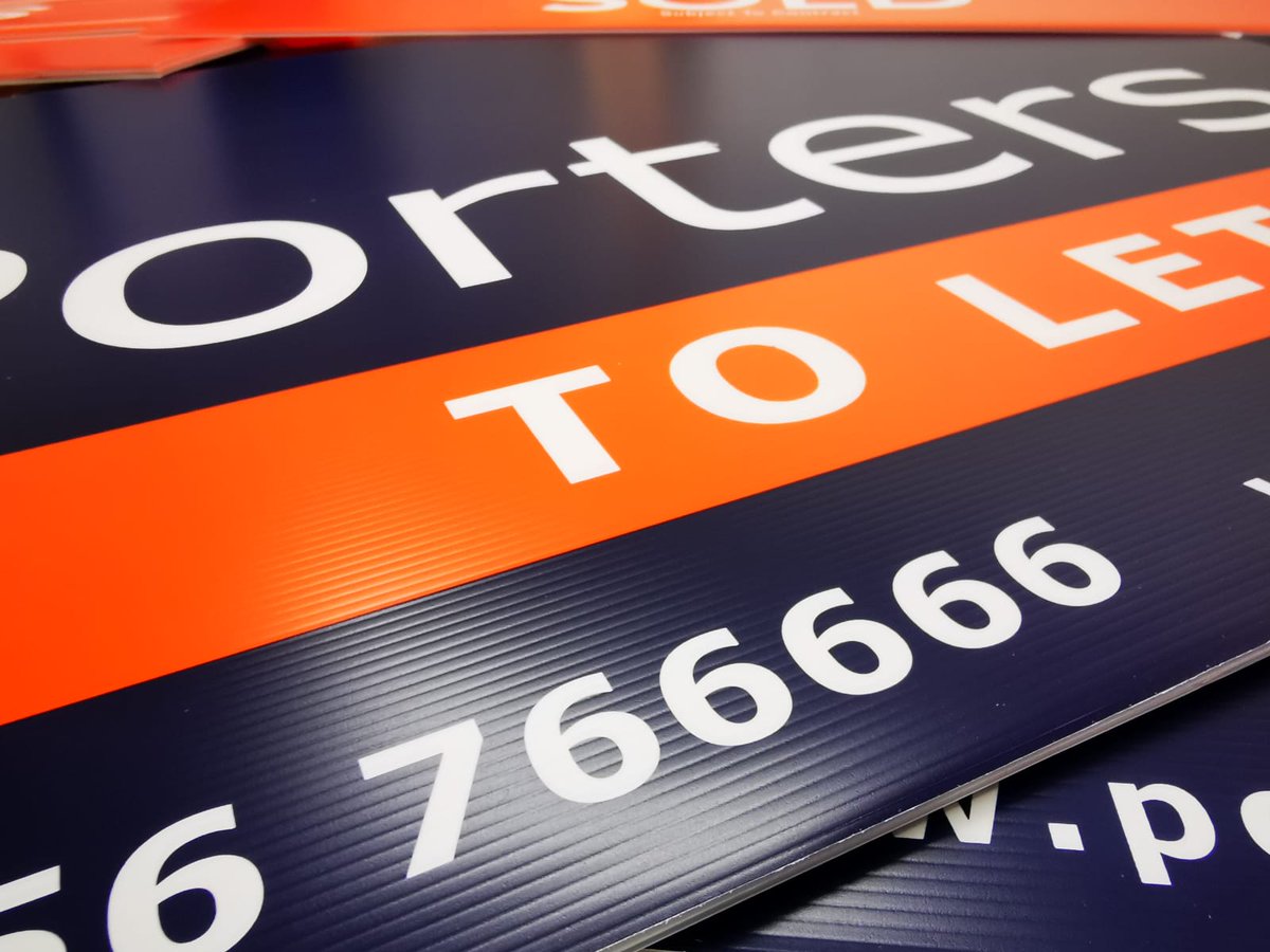 EliteSigns's tweet photo. Production completed on lots and lots of #estateagent #correx #tboards for @PorterBridgend.
#signage / #signs https://t.co/HiuJotvilU