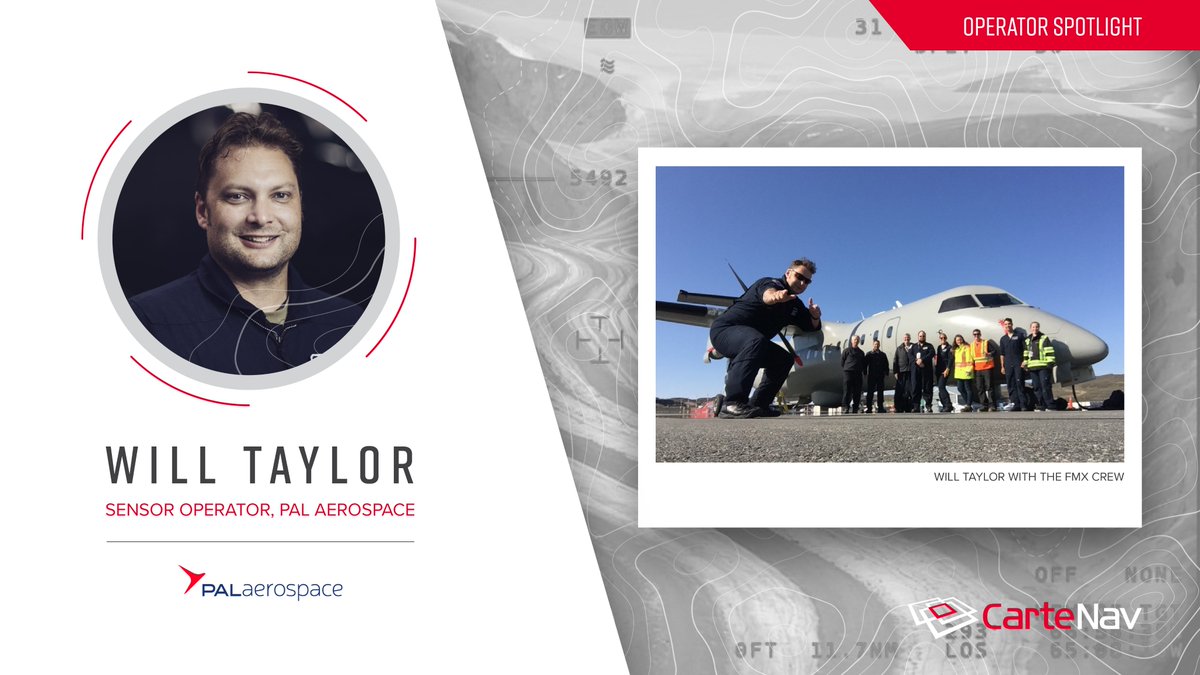 CarteNav's tweet photo. #OperatorSpotlight: Will Taylor
"The onboard sensors, enhanced by first-class sensor management systems like AIMS-ISR, allow you to see the world in multi-spectral clarity. I don't know one airborne sensor operator that isn't completely smitten by beautiful Mother Earth." https://t.co/uquseDeZxh