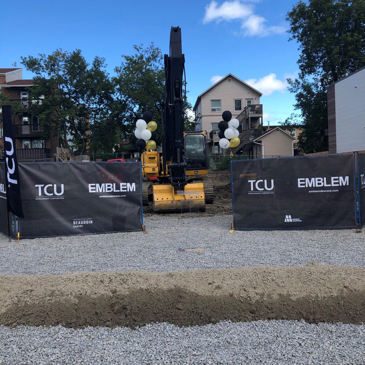 MorleyHoppner's tweet image. A exciting day yesterday at the groundbreaking ceremony with @4teinc! Thank you to everyone who attended to celebrate the beginning of the Robinson Village project! 

#TCUdevelopments #EMBLEMdevelopments #BeaudoinCanada