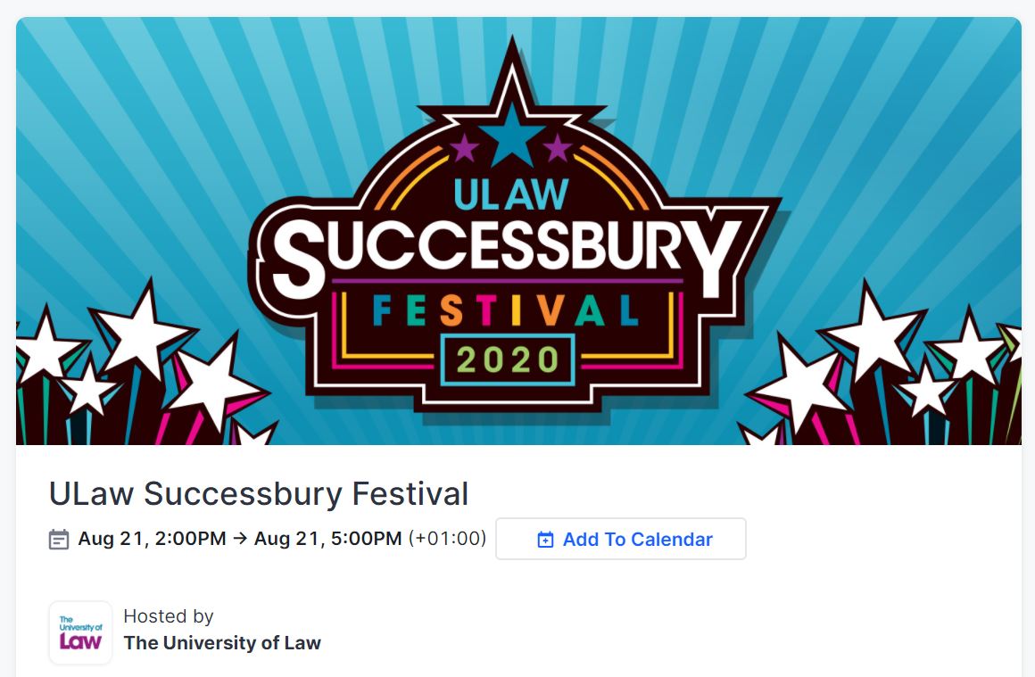 Really looking forward to being a Student Ambassador at the <a href="/UniversityofLaw/">The University of Law</a> #SuccessburyFestival - it looks like it will be great event and fantastic opportunity to meet some new students 😊

#LiveProspectus #ulaw #ulawbristol