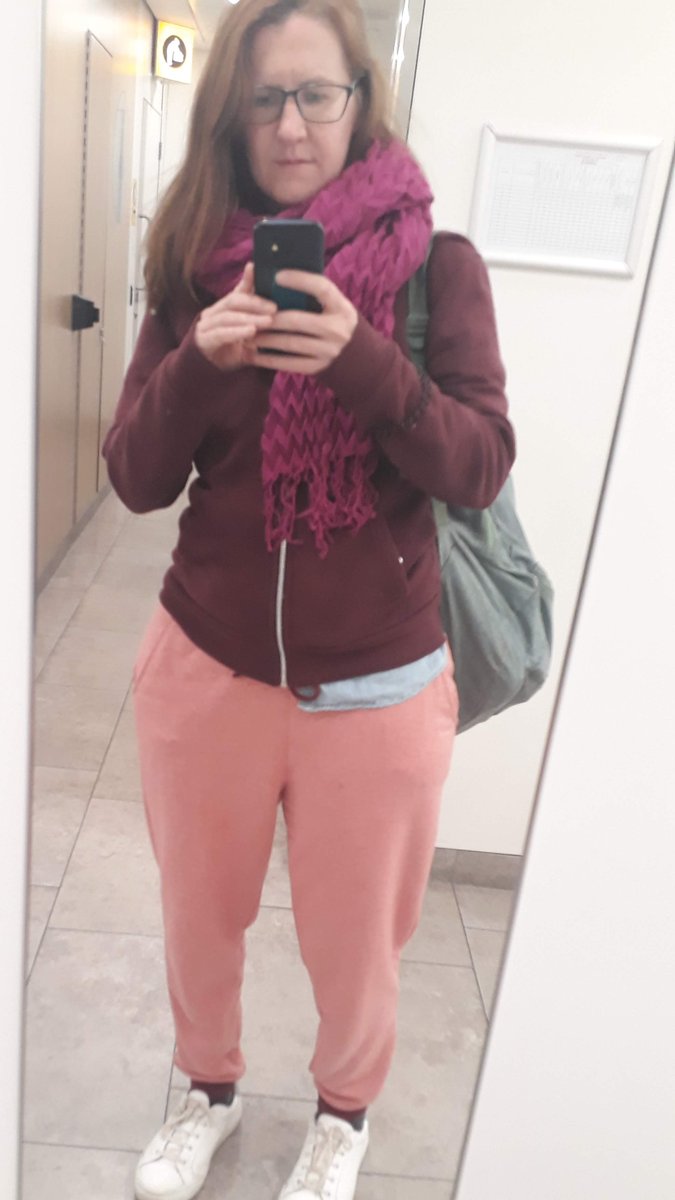 Was looking a photo and came across this gem. My long-distance flight style. Someday I'll be on a plane again - literally the only place this outfit is vaguely acceptable. #holidays #leavingonajetplane