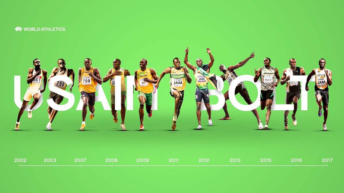 WorldAthletics's tweet photo. A trip down memory lane with the birthday boy, @usainbolt🥳 https://t.co/pybSjOobVb