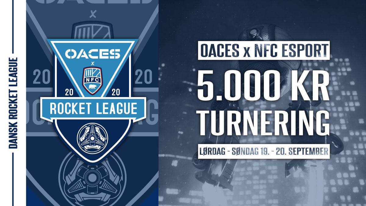 OACES_Main's tweet image. OACES x NFC Esport Cup!

5000 kr. dansk Rocket League turnering i samarbejde med NFC! 🤝

➡️Format: 3v3
➡️Præmiepulje: 5000 kr.
➡️Dato: 19.-20. september
➡️Tilmeldingsfrist: 18. september

Turneringen streames på Twitch (@FuzzRL, @XaiQus)

Tilmeld jer her: smash.gg/tournament/oac…