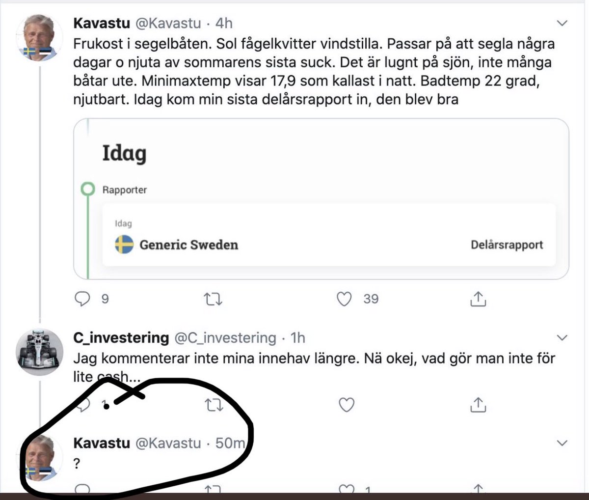 Kently111's tweet photo. ??
Det är ingen idé att fråga mig om mina portfölj ä. Precis som min bästis så kommenterar jag inte mina innehav. https://t.co/rkwtAS9hvS