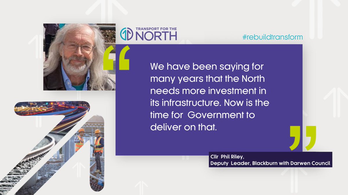 Transport for the North (@transport4north) on Twitter photo Deputy Leader of <a href="/blackburndarwen/">Blackburn with Darwen Council</a> Councillor Phil Riley says it is imperative to have #funding for projects that will keep the North connected but also help tackle the #ClimateEmergency.
#NorthernInfrastructurePipeline #rebuildtransform
Read more: transportforthenorth.com/press-release/… Deputy Leader of <a href="/blackburndarwen/">Blackburn with Darwen Council</a> Councillor Phil Riley says it is imperative to have #funding for projects that will keep the North connected but also help tackle the #ClimateEmergency.
#NorthernInfrastructurePipeline #rebuildtransform
Read more: transportforthenorth.com/press-release/…