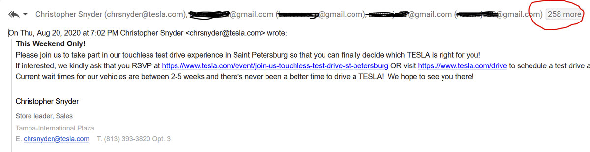 Commander_Pirx's tweet image. when a moron from @tesla in St Pete Florida hasn&apos;t figured out how to use email and it&apos;s #2020 #Tesla  #year2020 #teslaserviceissues  @elonmusk