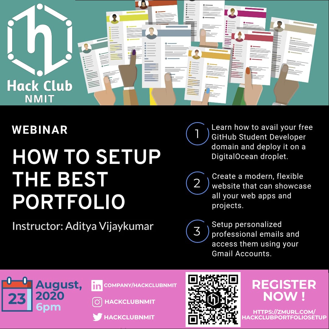 HackClubNmit's tweet photo. Let the virtual brainstorming session begin!
Register now at https://t.co/R0NqdN1xwe
Save your seats and happy learning.
hackclubindia mlhacks github githubeducation @nmitbangalore #hackclubindia #hackclub #hackbout #hackclubnmit #mlhlocalhost #hackathon #nmit https://t.co/D1j3W8xhMg