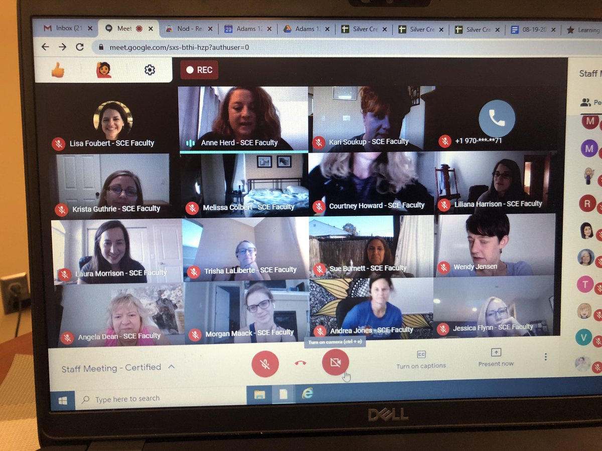 SCE_Principal's tweet image. Last Principal Perk of the week: Our staff learning some techniques to virtually connect with our students. #SELS #Quicksand🤪 #LaughterIsGood