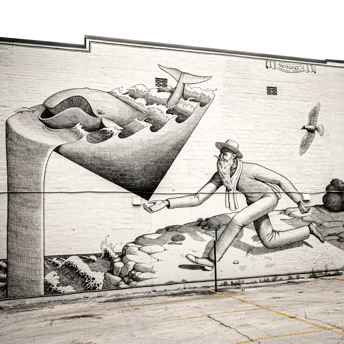 CubedAgency's tweet photo. Danger of Extinction by Waone Kazki

This piece was painted to raise awareness about endangered North Atlantic Wales. Only 500 of which still exist

Find it in #downtownjacksonville 

#cubedagency #jacksonvilleflorida #artrepublicjax #seawalls #hiddenjacksonville https://t.co/tnDA1JsPLC