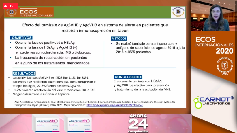 gastromx's tweet photo. MÓDULO VIII: HÍGADO II

Hepatitis B y C con la Dra. Graciela Elia Castro Narro.

#yosoyAMG #AMG2020 #AMGdiferente #Ecos2020 #EcosInternacionales2020 https://t.co/WndXjeQWXd