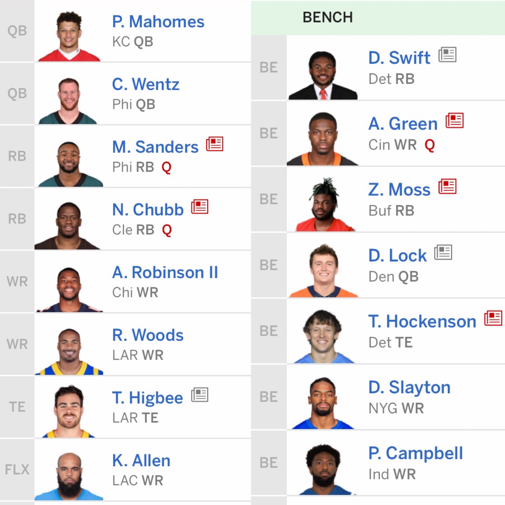 mock fantasy draft 2022