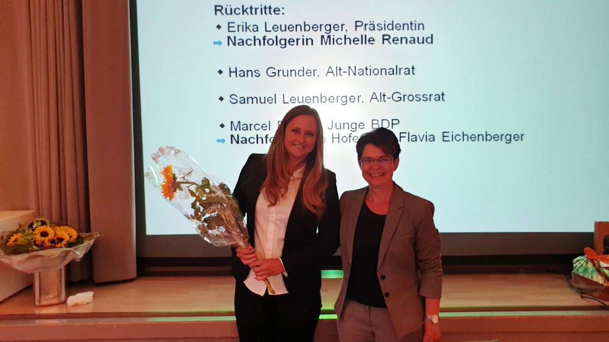 MitteEmmental's tweet photo. Wechsel im Präsidium der BDP Emmental.
Herzliche Gratulation @MichelleRenaud1
#BDP #BDPSchweiz #BDPKantonBern https://t.co/zSeQ7RENM4
