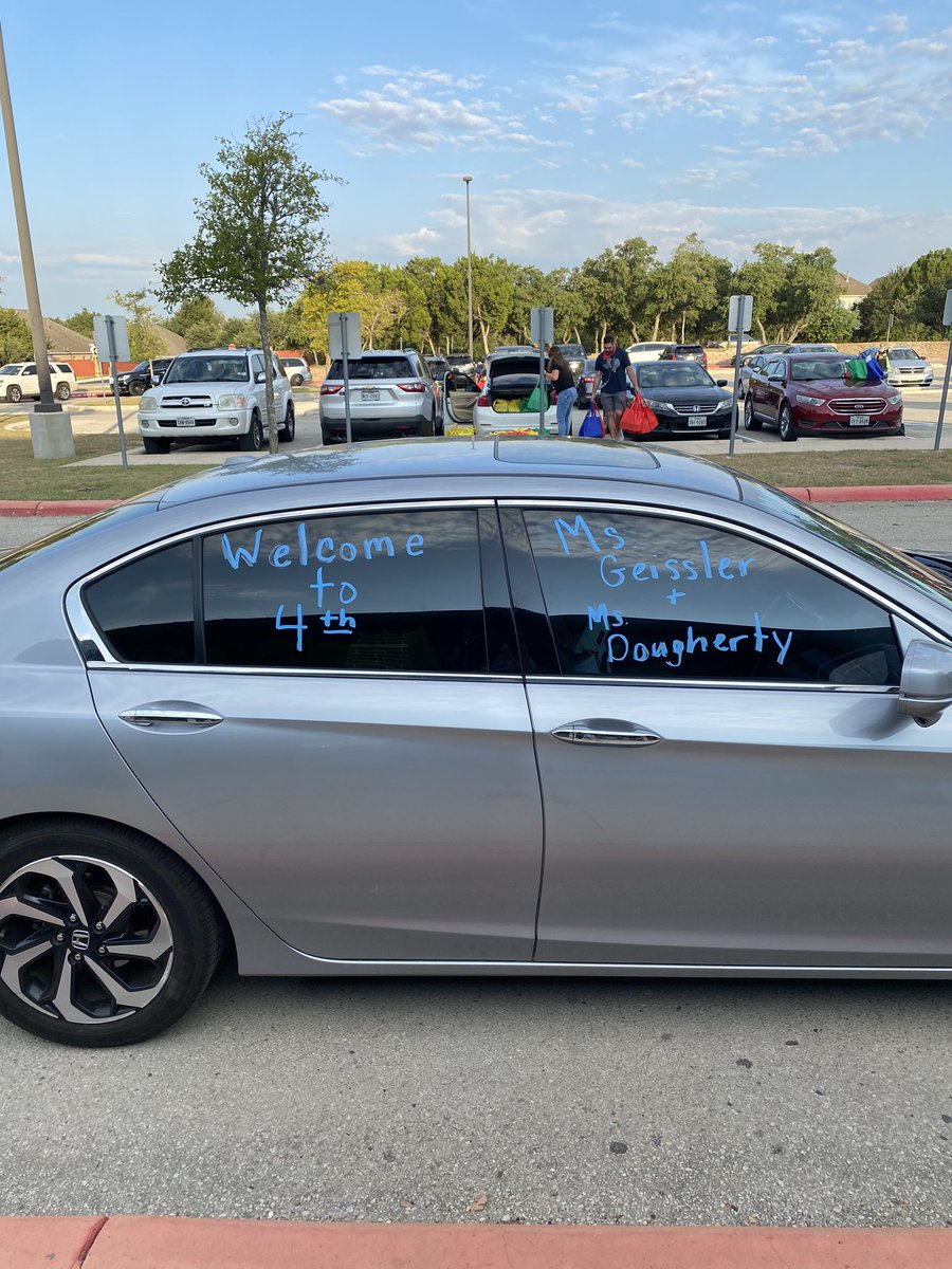 elliegei's tweet photo. Delivering all the things to my students this morning. Back together better! @NISDHoffmann https://t.co/ZmPATDbvtv