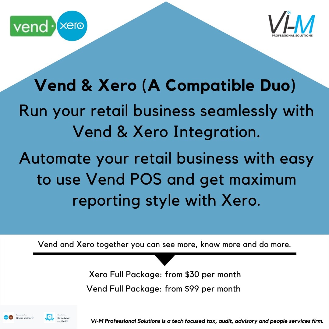 Vi_M__'s tweet photo. Do beautiful accounting for your Small/Medium/Large retail business with Vend and Xero integration.

For more support and services please send an email to clients@vi-m.com.
===
#Xero
#vend 
#thirdpartyapp
#beautifulaccounting
#ViMProfessionalSolutions https://t.co/tWAcIy65hp