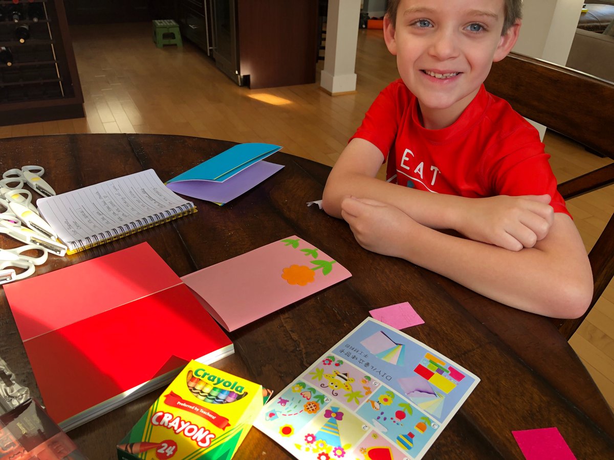 COSSADC's tweet photo. COSSA's annual service outing has gone virtual! The COSSA team is taking the day to make cards to send to seniors isolating in nursing homes through @WriteToSeniors https://t.co/VqGoPww6KH