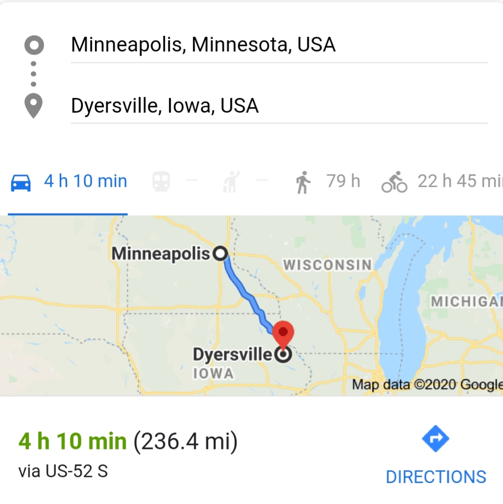 190821Minneapolis to DyersvilleLater than expected I got back on the road to  @fodmoviesite to do some more painting while in this special part of the country. Arrived in time to play some ball, paint and watch the sunset.  @DwierBrown  @gazettedotcom #DiamondsOnCanvas  #AndyBrown