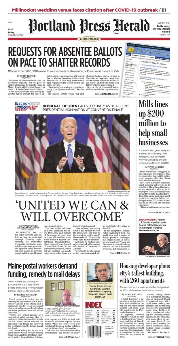 In MAINE and NEW HAMPSHIRE: