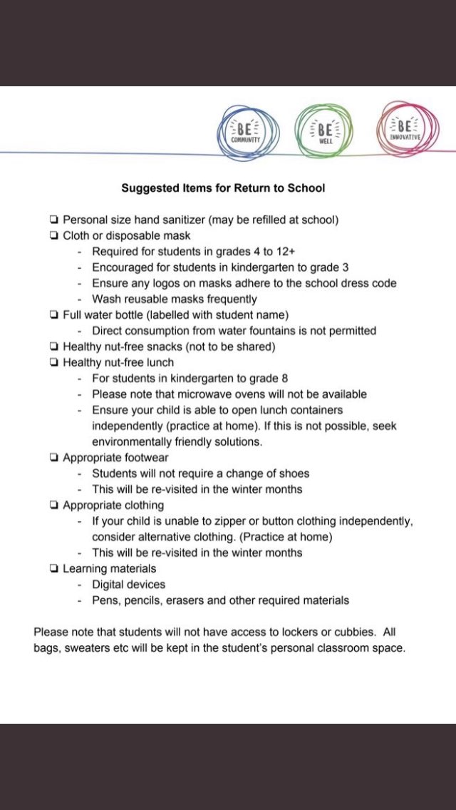 MrsSabourin's tweet photo. Here is a suggested list of back to school items. Don’t forget to label everything. https://t.co/BupXMkvLyq