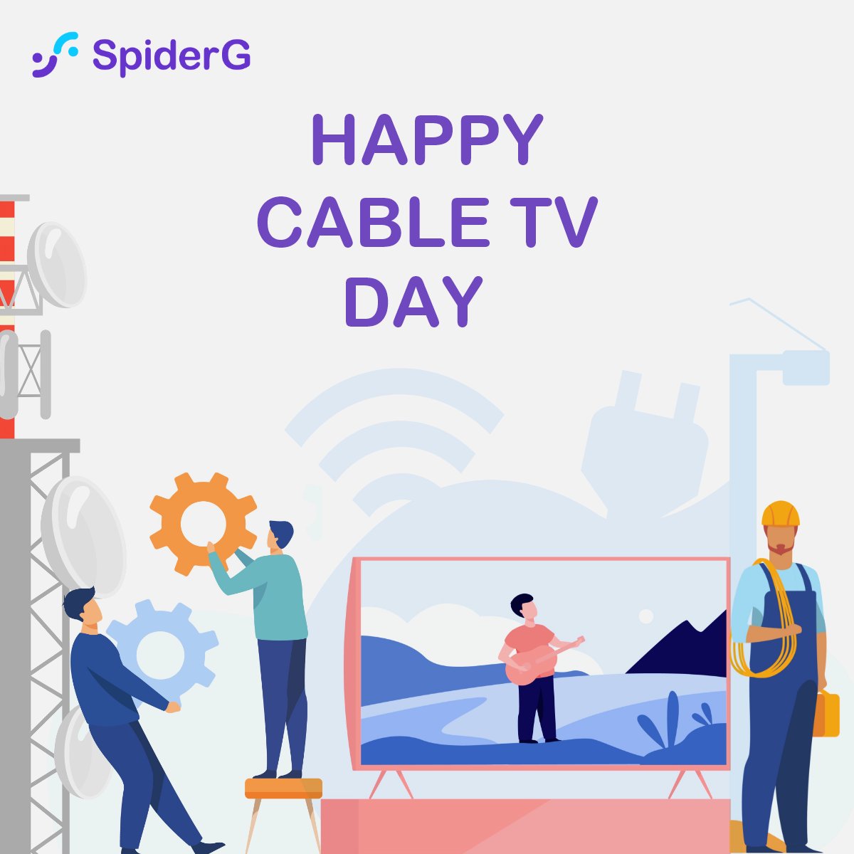 SpiderGApp's tweet image. We wish all the cable operators, Happy Cable TV Day!😃
.
spiderg.com 
.
#cabletvnetwork #cabletv #cabletvoperators #cable #television #spidergapp