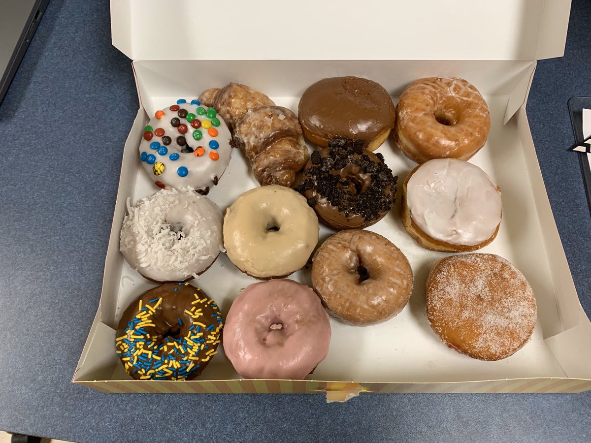 Glad to see Friday’s at work haven’t changed! Thanks for spoiling us! <a href="/Aristotle_Vince/">A. Vincent K.</a> #TonysDonuts <a href="/TonysDonuts/">Tony's Donuts & Cafe</a>
