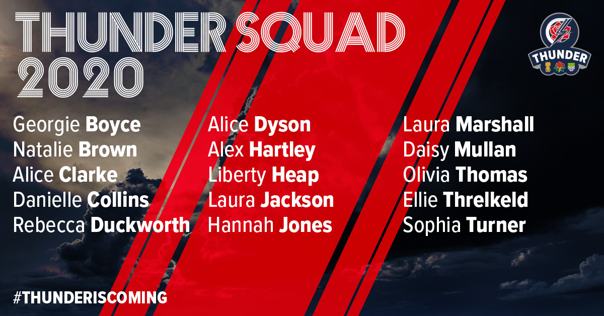Thundercric's tweet image. Introducing the 15 players who will represent the North West region in this summer's Rachael Heyhoe Flint Trophy! 🙌

Read the full story ➡️ bit.ly/NWThunder15

💥 #ThunderisComing