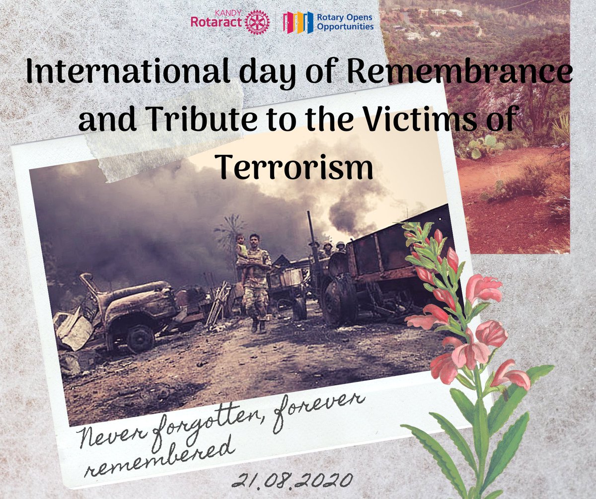 kandyrotaract's tweet photo. A day of remembrance for those who lost their lives and for those who gave their lives.We remember.
#Rotaract #Rotaract3220 #WeAreRotaract #striveasone #RACKandy #TeamKandy https://t.co/4R93nWAV15