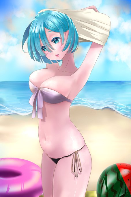 水着のレム!
#イラスト
#レム
#リゼロ 
#水着 