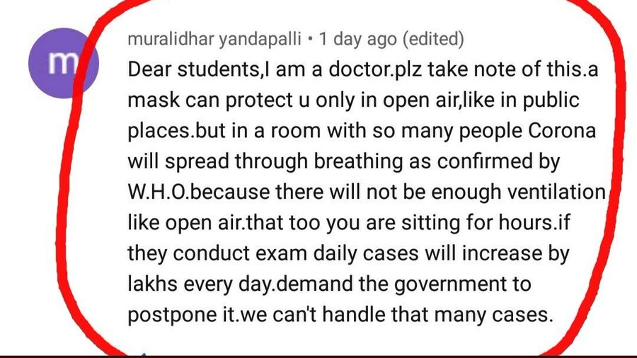 koustubhpund's tweet photo. NEET 2020 Should be Postpone 
There are lots of reasons. 
1. Govt. SOP always Fails as we seen in past Exams
2. Transport Problem
3. Rapidly increasing Cases in India 
And
Lots of reasons#ProtestAgainstExamsInCOVID https://t.co/ureT3RNrSp