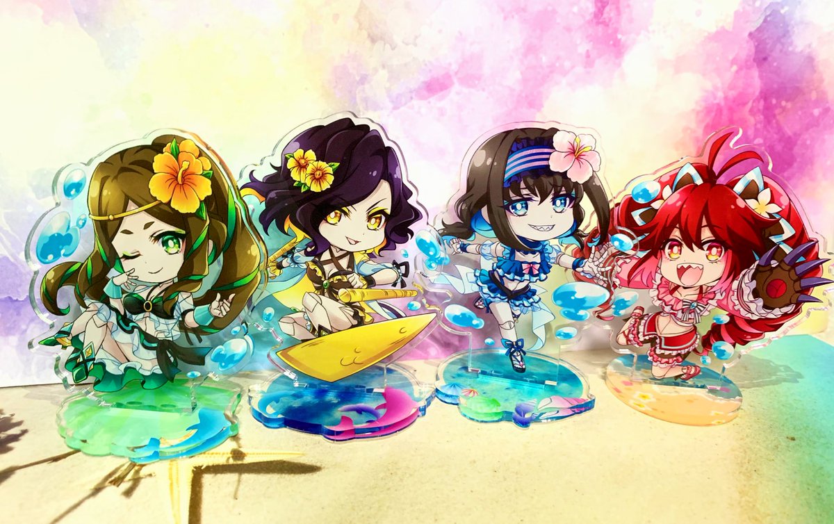 「水着オートスコアラー並べた!?
控えめに言ってめちゃ可愛い…??✨ 」|煌輝(ｷﾗｷ)🔧🧡のイラスト