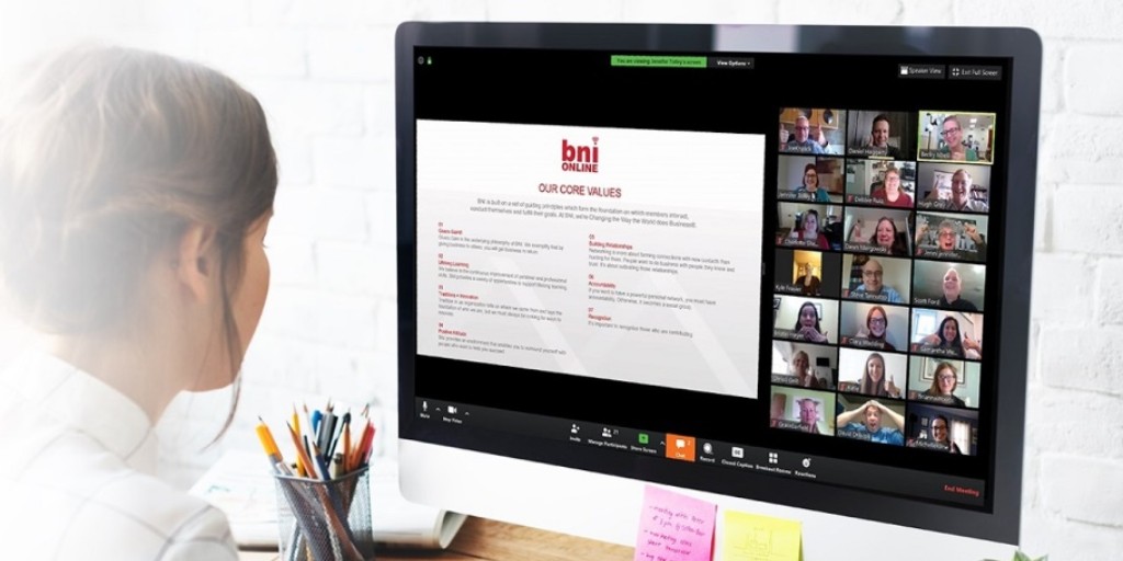 BNIUAE's tweet photo. Zoom Best Practices
Feedback Friday

Dr. Ivan Misner is requesting ideas on “best practices” for a BNIonlineTM chapter meeting.  Ivan would love to hear specific suggestions on what to do to have a great BNI meeting virtually using ZOOM. #FBF #bnionline https://t.co/wQL9wOgPa3