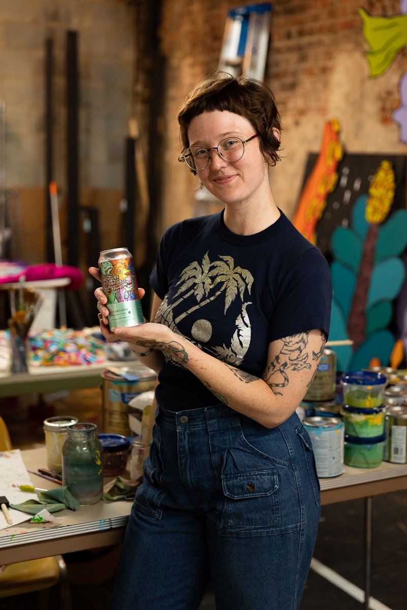 Join us today for a virtual happy hour with the Get Artistic label artist, Eli Saragoussi, &amp; our Community Specialist, Madeline Bates! They will get the first taste of our Get Artistic Beer &amp; talk about our Get Artistic program on Instagram live from 5-5:30PM. #GetArtistic