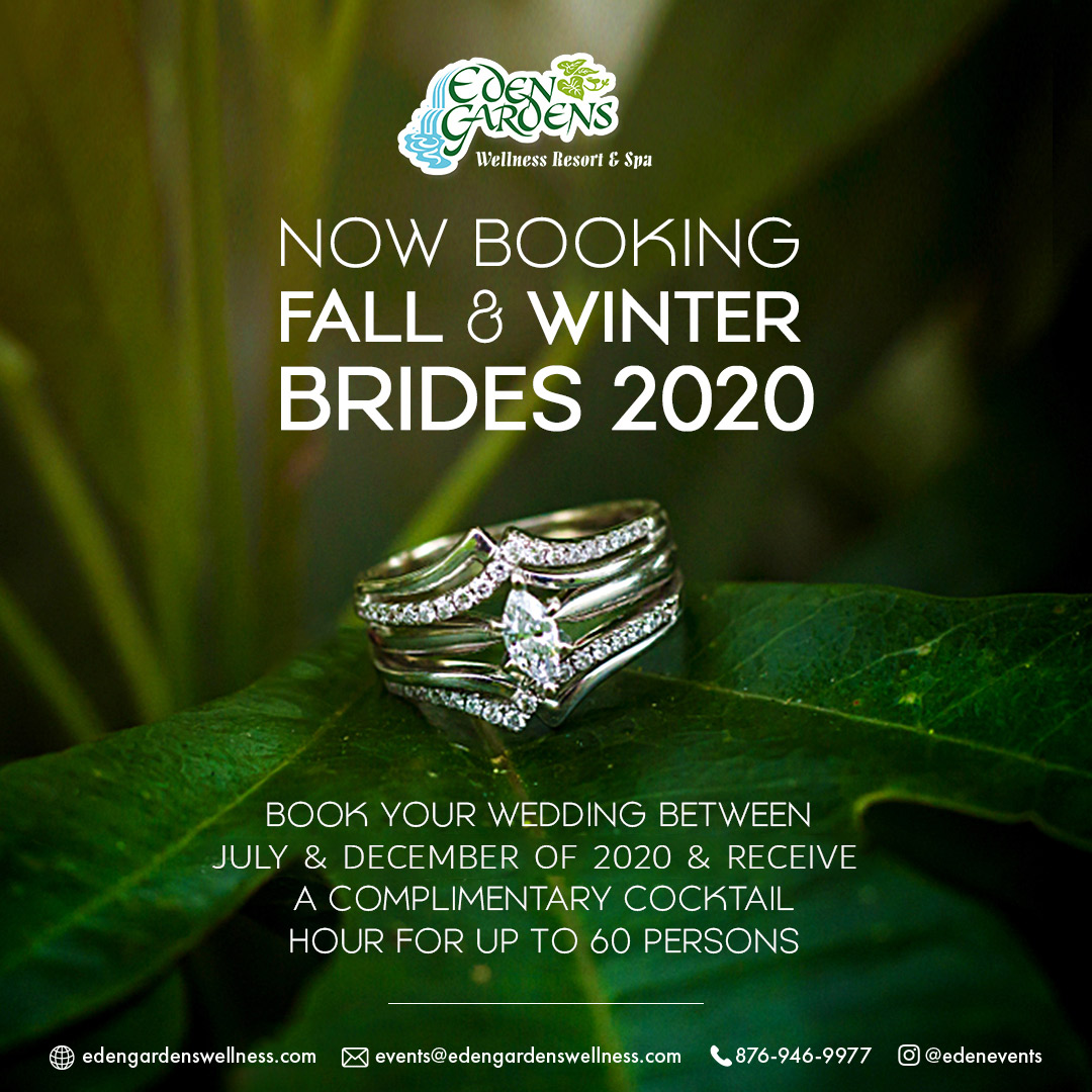 “Once in awhile, right in the middle of an ordinary life, love gives us a fairy tale.”—Unknown
We can make your fairy tale wedding a reality. Book now and get huge savings! 🌐 edengardenswellness.com | 📞 1-876-946-9977
#EdenGardens #bridalbliss #booknow #magicalmemories