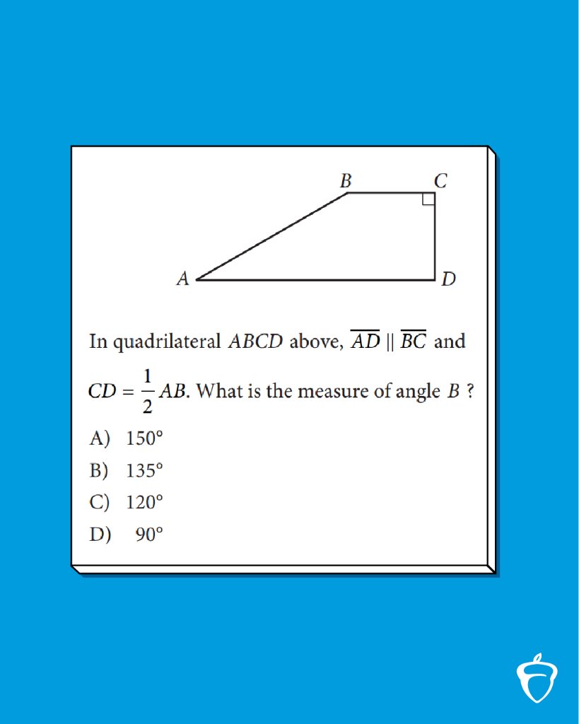 Reply with your answer to this #SATPractice question, and we'll post the right one later today.