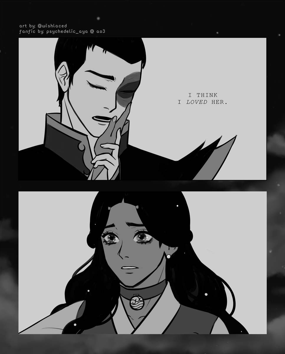one of my favorite scenes from psychedelic_aya​`s fic, we hold our hearts in silence.

? LINK: https://t.co/B0IyJ2WyDA

#Zutara #AvatarTheLastAirbender 