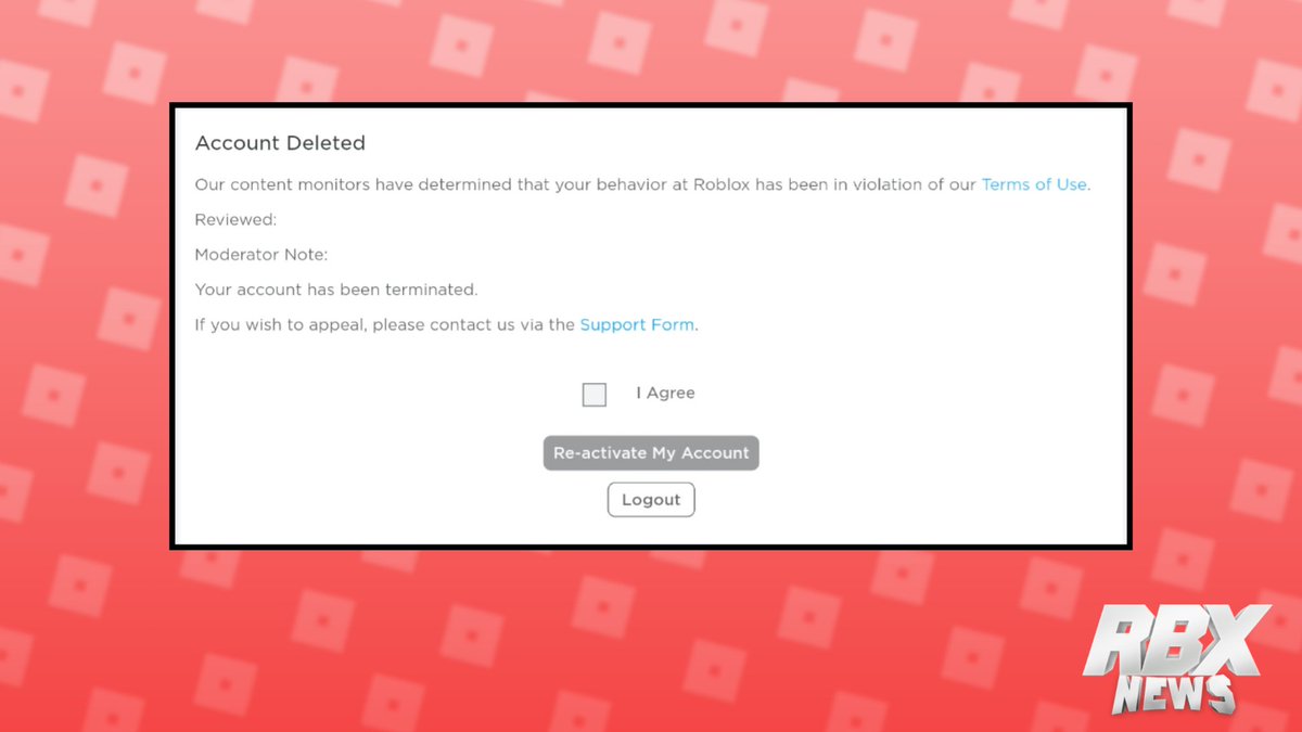 Rbxnews On Twitter And No You Can T Reactivate Banned Accounts - reactivate roblox account