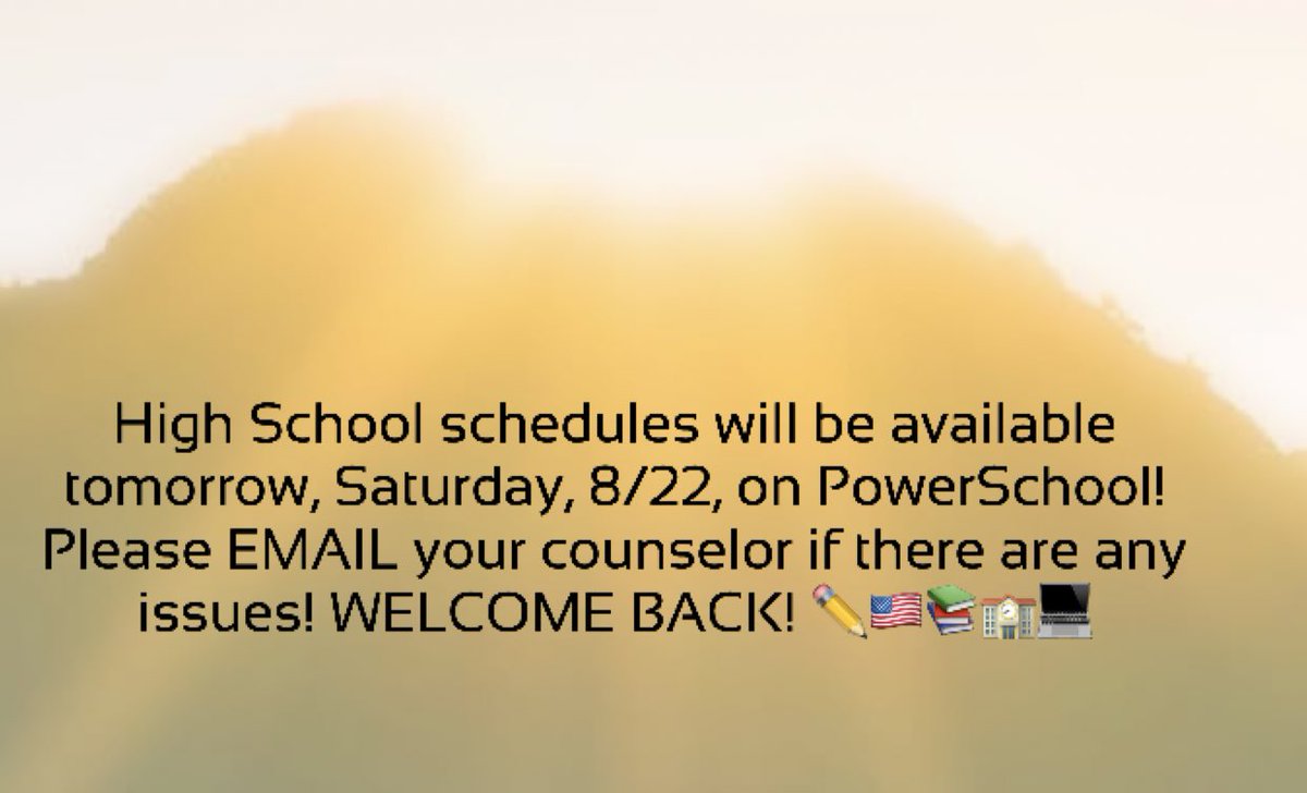 Check your PowerSchool tomorrow! Can’t wait to see you!! @MHSSPrincipal <a href="/MiddsouthNation/">Midd South Nation</a>