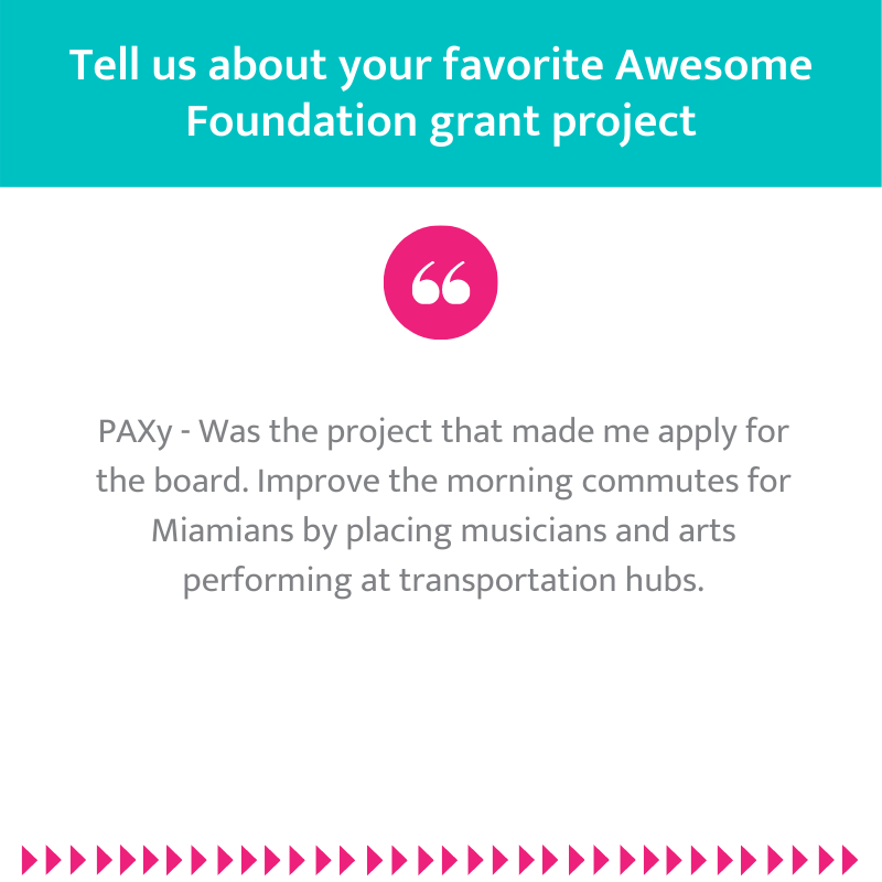 AwesomeMiami's tweet photo. Meet our Trustee, Patrick! Thank you for being Awesome! Also a big shoutout to Patrick's band, "The Stiltsville"! You can find them on spotify: https://t.co/qp6UyxWOqO https://t.co/gggYrvWpaE