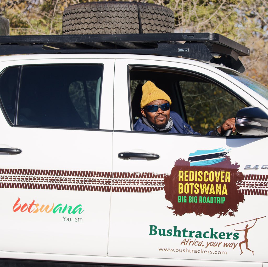 BotswanaTourism's tweet photo. 8000 kilometers, 30 days and 25 night stops later, #RediscoverBotswana is coming back to Gaborone tomorrow. ⁣
⁣
Join us on our Facebook for a live stream as we welcome @kuvuki and @Thalefang back in Gaborone from 3PM this Saturday 22nd August 2020. ⁣ https://t.co/K9mVomcPur