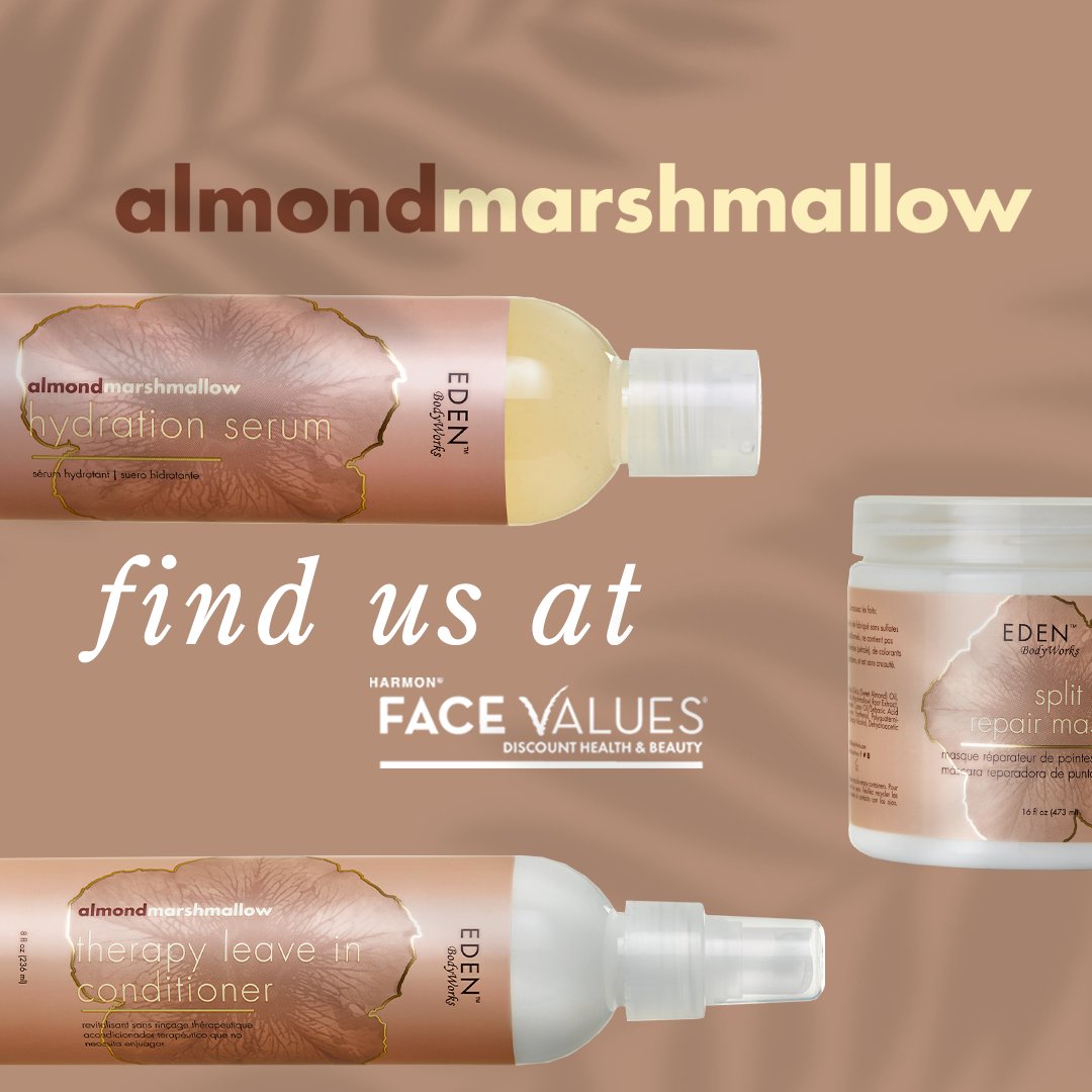 edenbodyworks's tweet photo. "I use the #AlmondMarshmallow every wash hair day, which is weekly. It hydrates my hair so I don't have to worry about my hair breaking off. I love it!" ~ Sandra W.
Save $1 OFF this month at your local
#HarmonFaceValues stores: https://t.co/oU8DsEgFci https://t.co/03aREeWPmH