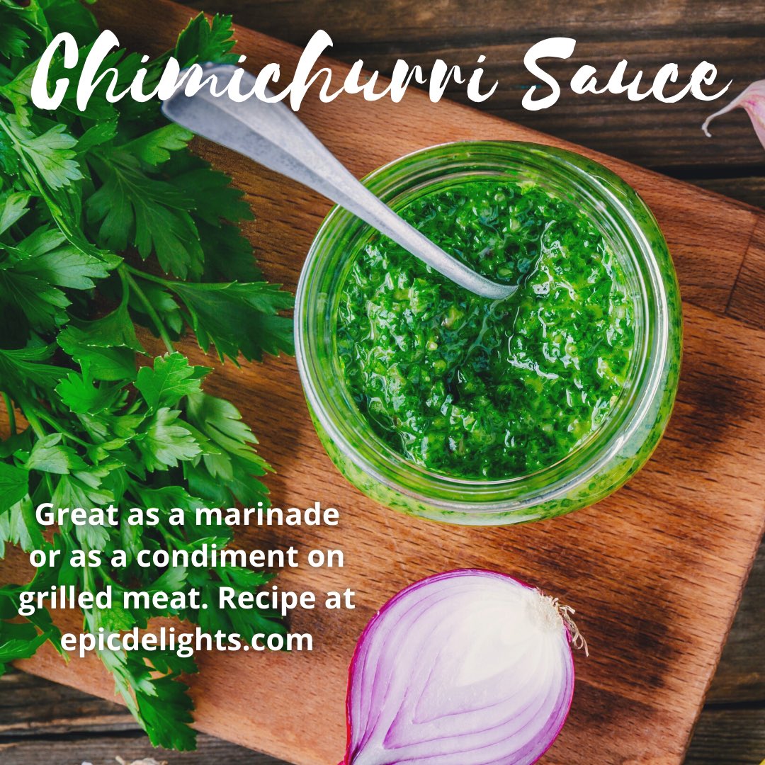 If you love herb based marinades or condiments, you will love my Chimichurri Sauce Recipe!
epicdelights.com/post/delicious…

#chimichurrisauce #recipes #cookingschool #learntocook #epicureandelights #marinade