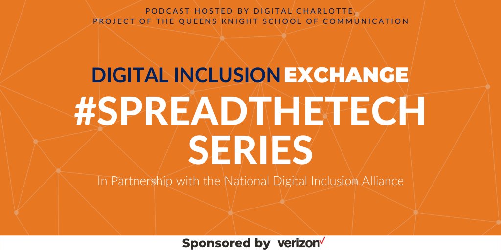 CDEConnects's tweet photo. We've partnered with @netinclusion in our Digital Inclusion Exchange podcast for the #SpreadtheTech series! Listen to our conversations with #digitalinclusion stakeholders highlighting their community efforts to address the #digitaldivide. https://t.co/5qpBJMVB9g https://t.co/m0QQaH5DLj