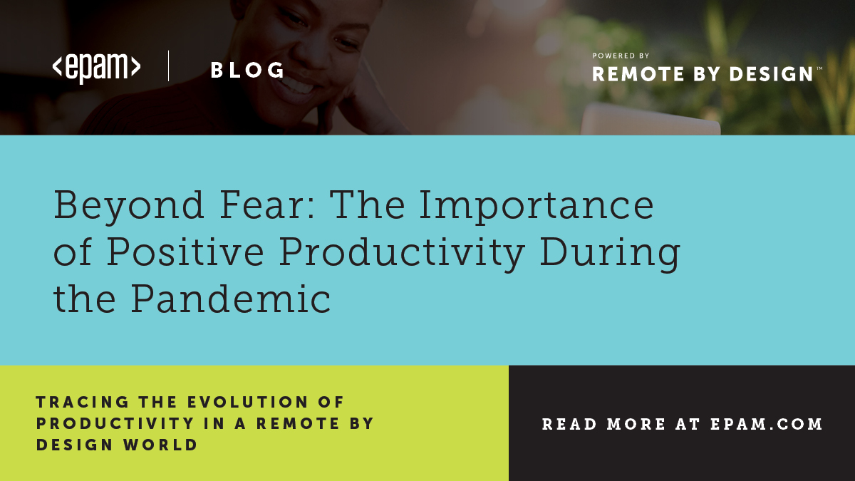 EPAMSystems's tweet image. #PositiveProductivity requires an iterative, trial-and-error-based approach. #RemoteByDesign has some positive recommendations: ow.ly/uXAv50AXWhm