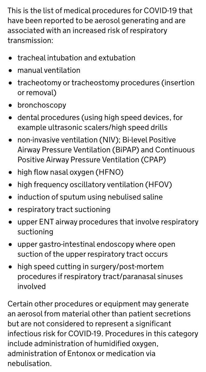 Of note the AGP list is unchanged and continues to conflate airway procedures with modes of ventilation (Is manual ventilation via a FM, SGA or TT?)Similarly for other ventilation modes