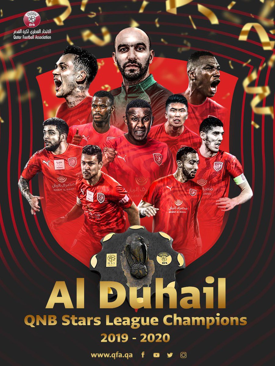 Qatar Football Association Congratulations To Duhailsc Champions Of 19 Qnb Stars League