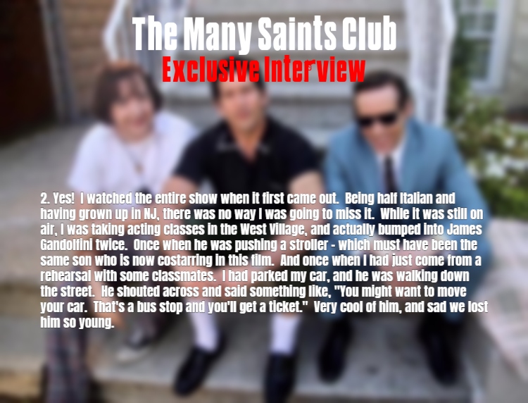 2. Were you a fan of the show (The Sopranos)?