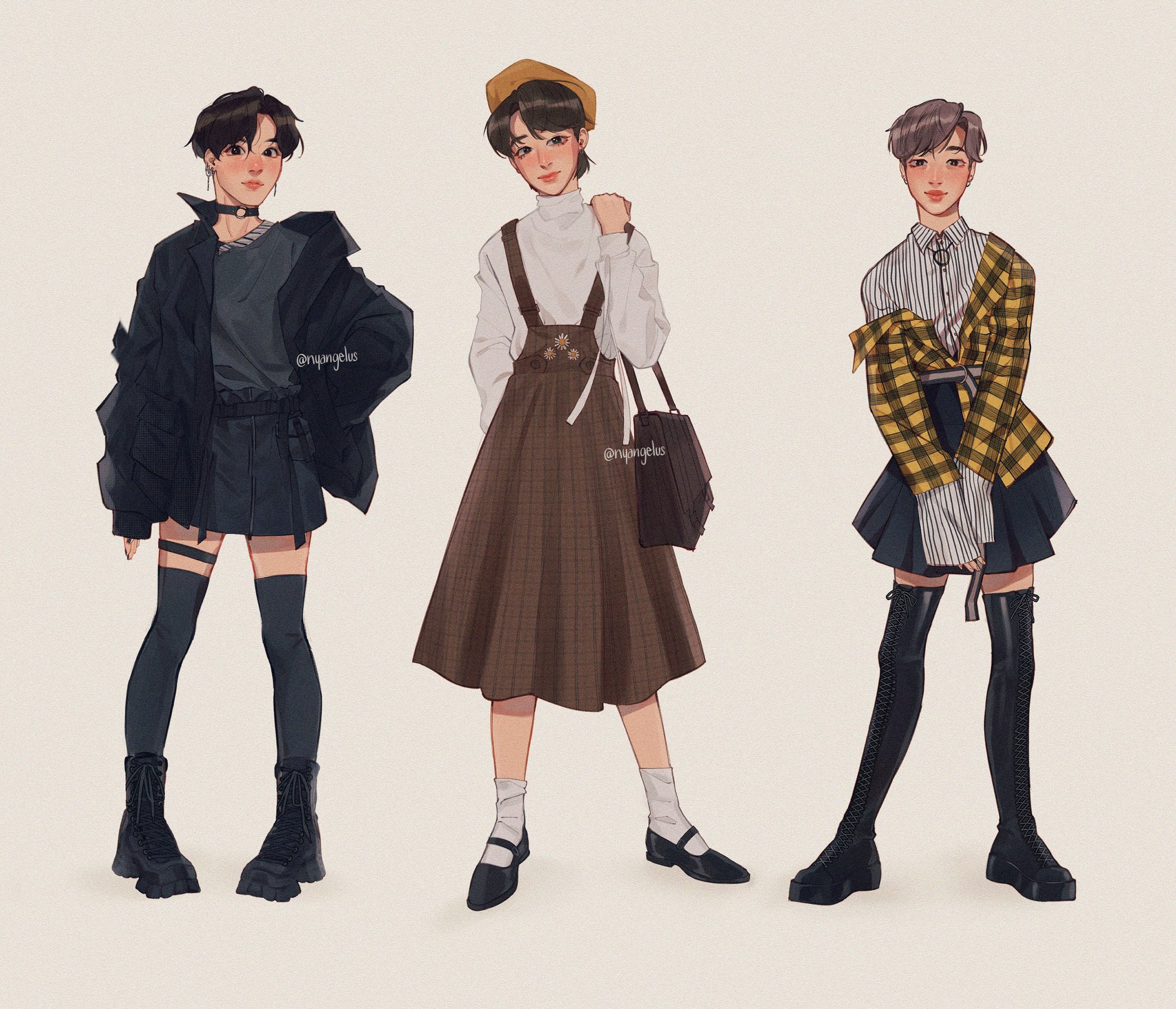 jess⁷ on X: a thread of bts wearing skirts so y'all can stfu abt that edit  ✨✨  / X
