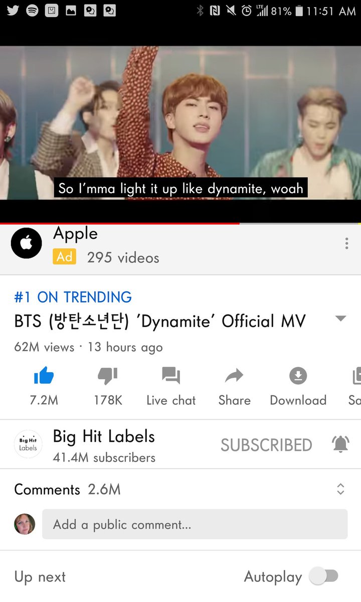KAETHOStv's tweet photo. This is one of the best parts of the MV because I had to wait a whole 2:32 to see him #WorldwideHandsomeJin #DynamiteBTS #BTS @BTS_twt #DynamiteTo70M #KimSeokjin #LightItUpLikeDynamite https://t.co/zLrEw3U67m