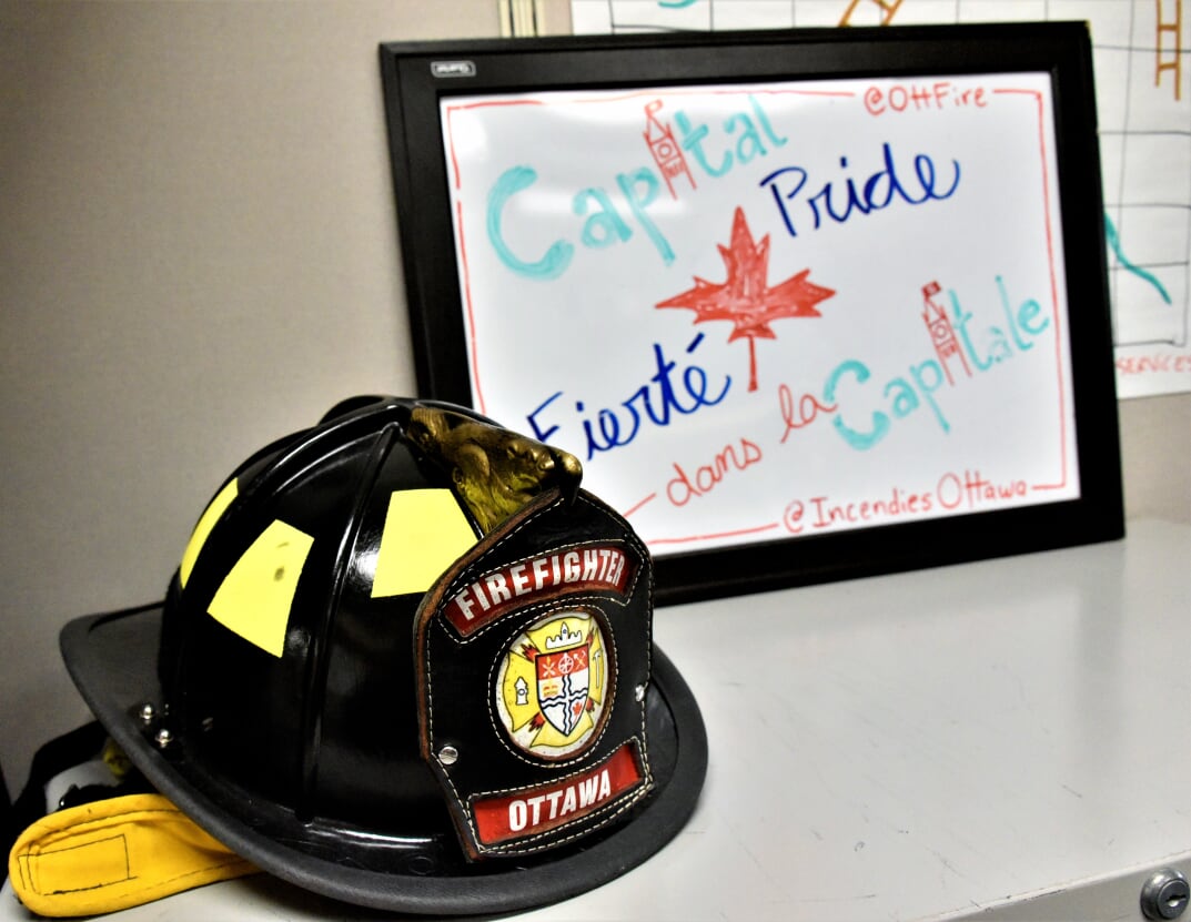 OttFire's tweet photo. We are excited to be celebrating @FierteCapPride #WhereverWeAre ! Stay tuned for the #OFSPrideTour scavenger hunt. Next Week we will be showcasing our pride at a different station each day. Tell us the station in the photo for your chance to win some OFS pride swag. https://t.co/1YL6iXohdj