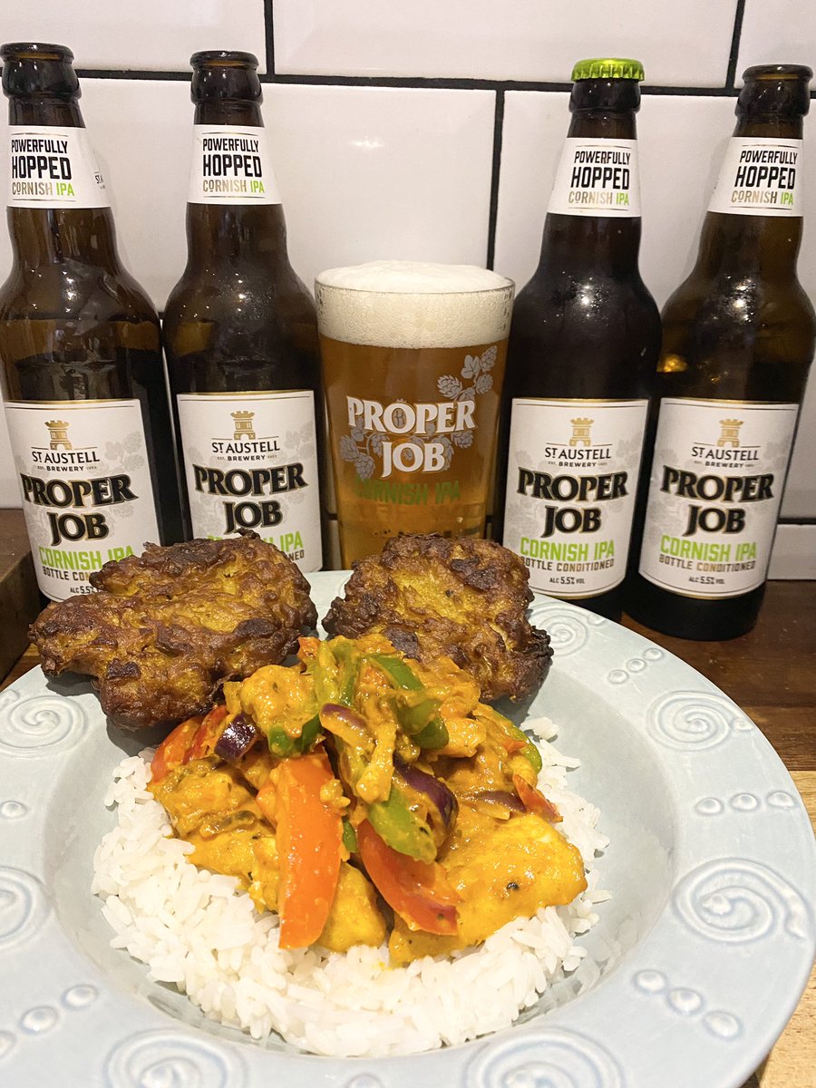 Friday is proper beer &amp; curry night 🍺💚🍛 <a href="/properjobale/">Proper Job Ale</a>