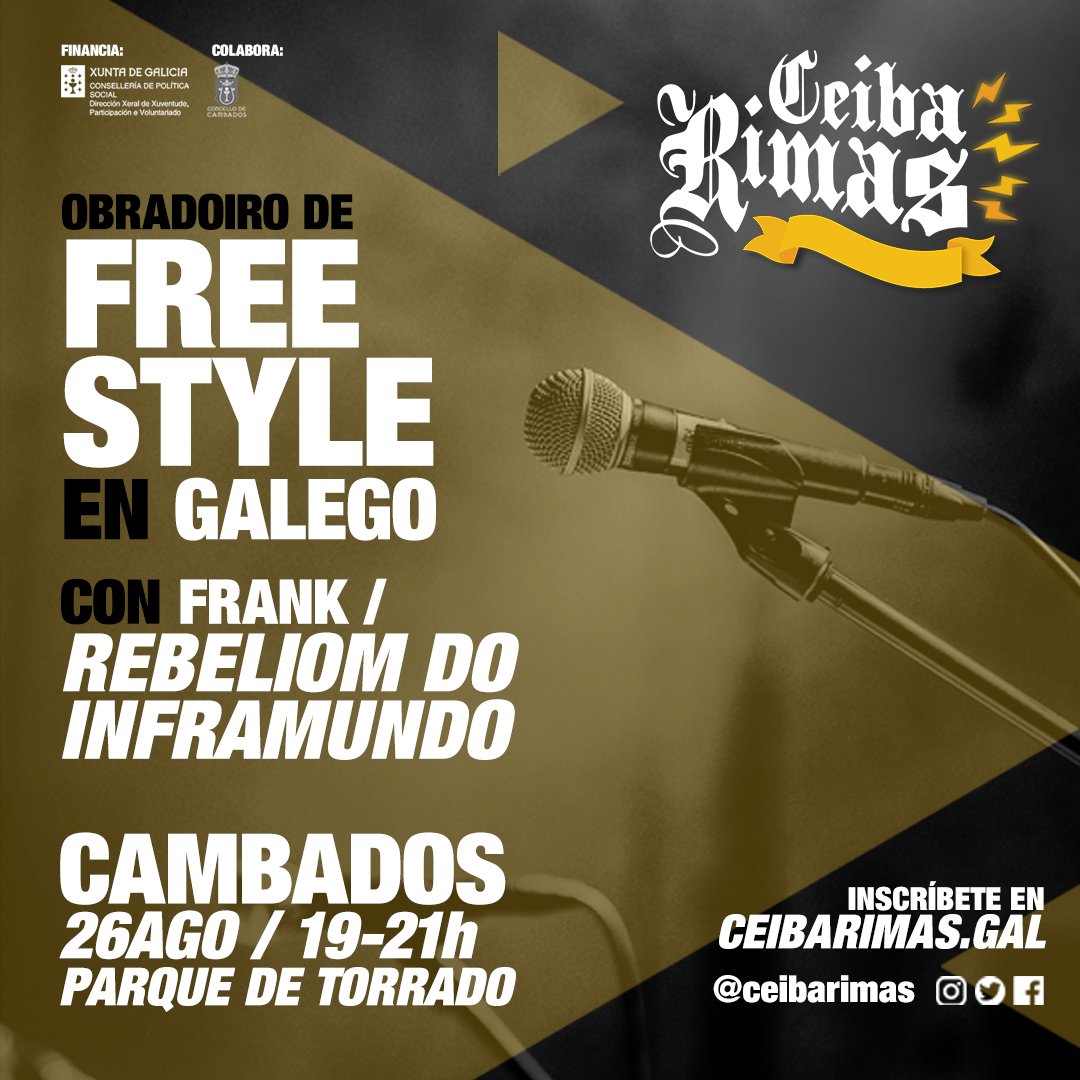 CeibaRimas's tweet photo. Quen ven a Cambados a botarlle unhas rimas?? 😏😏🔥🔥 #Inscribete 👇🏼👇🏼👇🏼👇🏼👇🏼 https://t.co/65xLWmykt3 https://t.co/4MhvVIgeYk